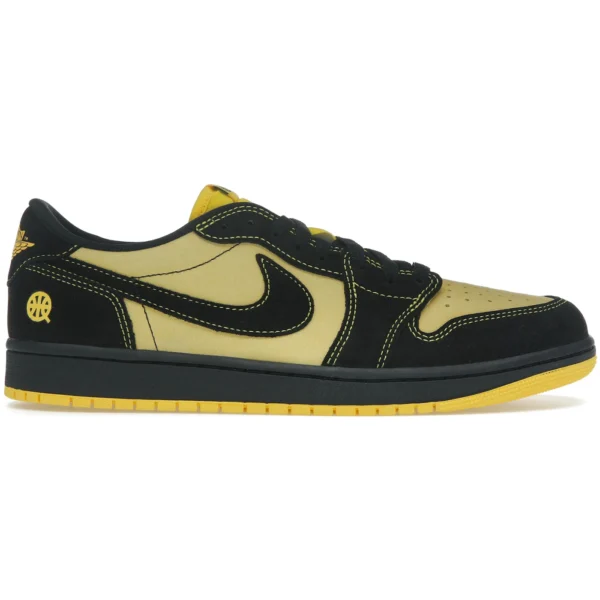 Jordan 1 Retro Low OG Quai 54 Black Tour Yellow Red