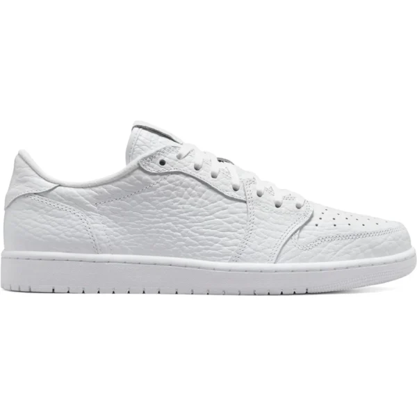 Jordan 1 Retro Low Swooshless Triple White (2025)
