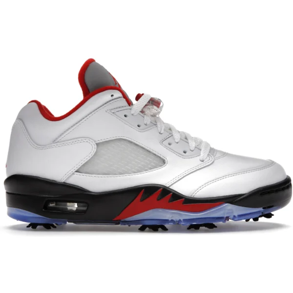 Jordan 5 Retro Low Golf Fire Red (Silver Tongue)