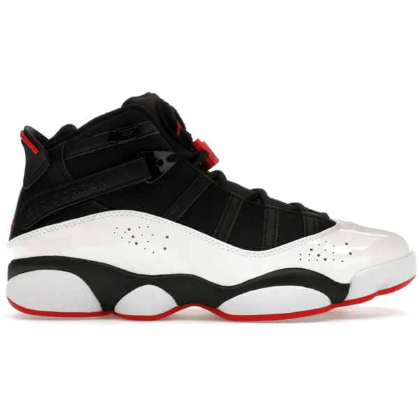 Jordan 6 Rings Black White Varsity Red