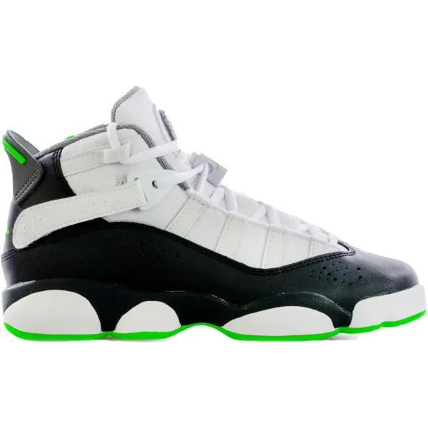 Jordan 6 Rings White Black Green (GS)