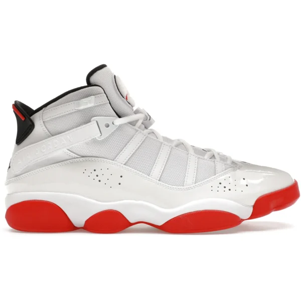 Jordan 6 Rings White University Red Black