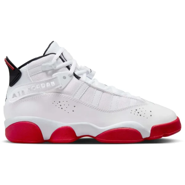 Jordan 6 Rings White University Red (GS)