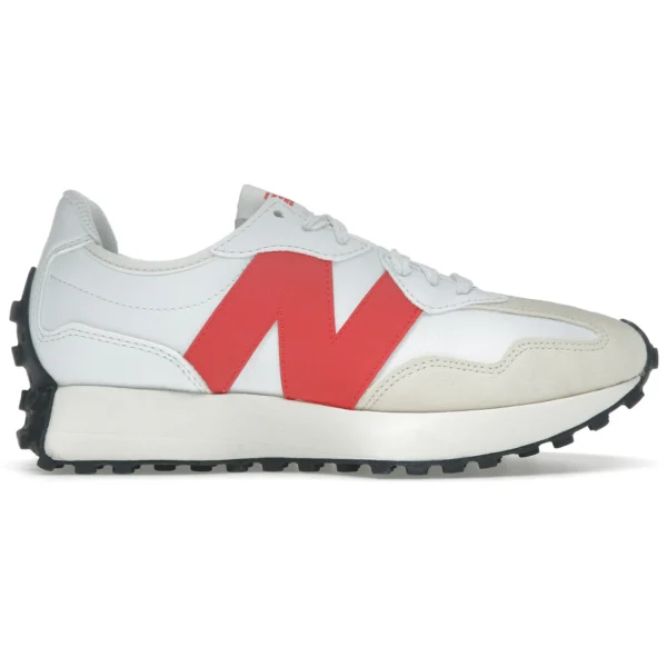 New Balance 327 White Burst Red