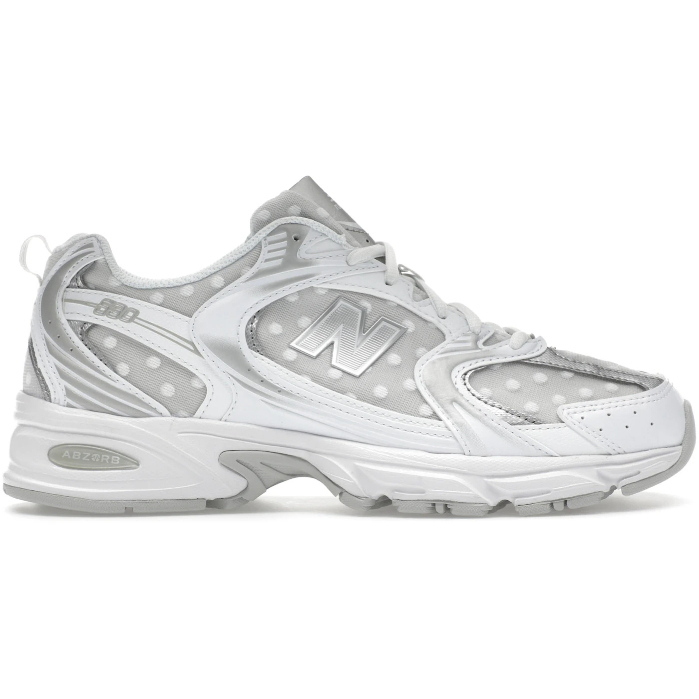 New Balance 530 Silver Metallic Polka Dots 1
