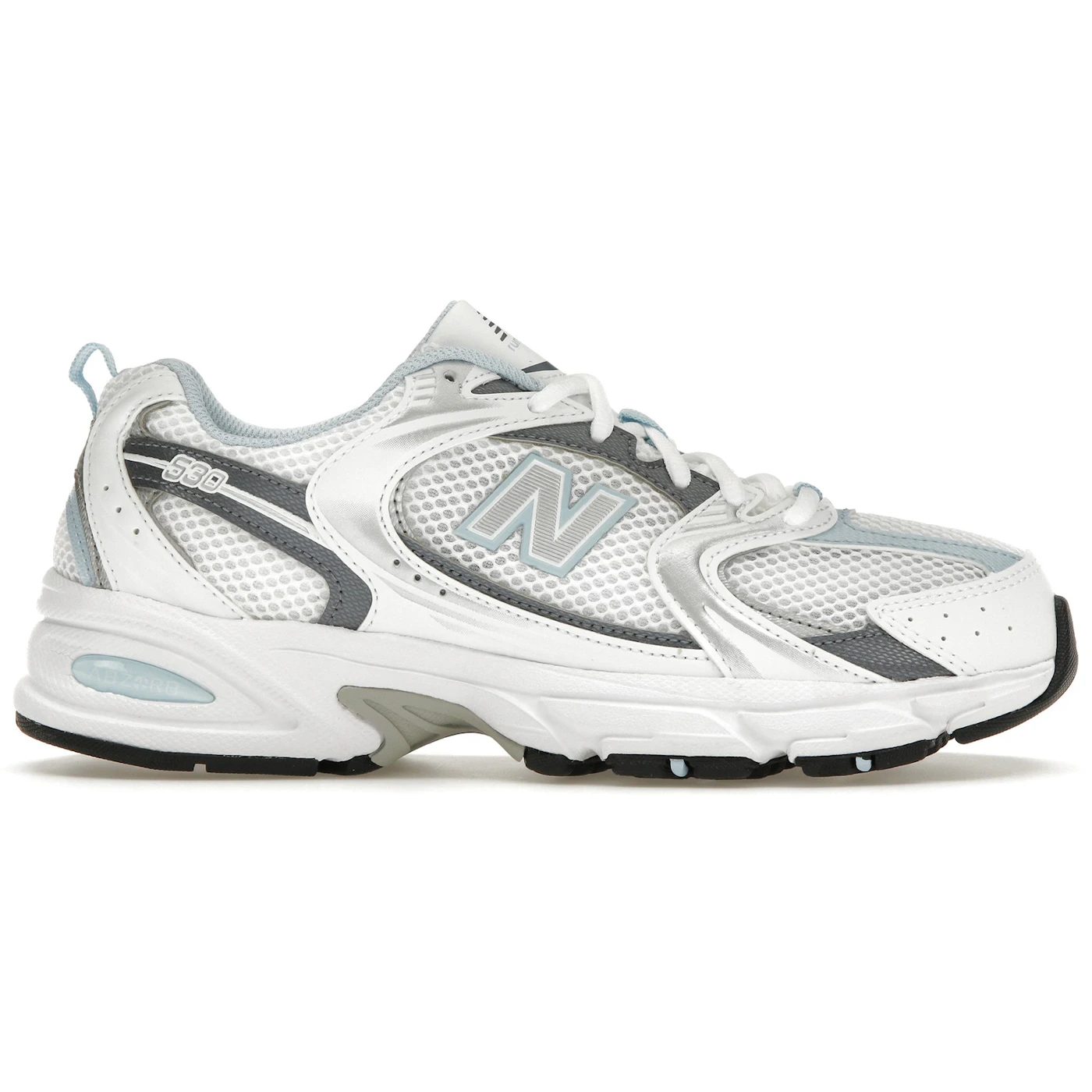 New Balance 530 White Light Chrome Blue 1 New Balance 530 White Light Chrome Blue 1