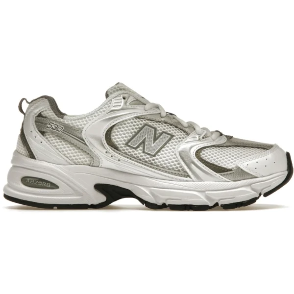 New Balance 530 White Silver Metallic