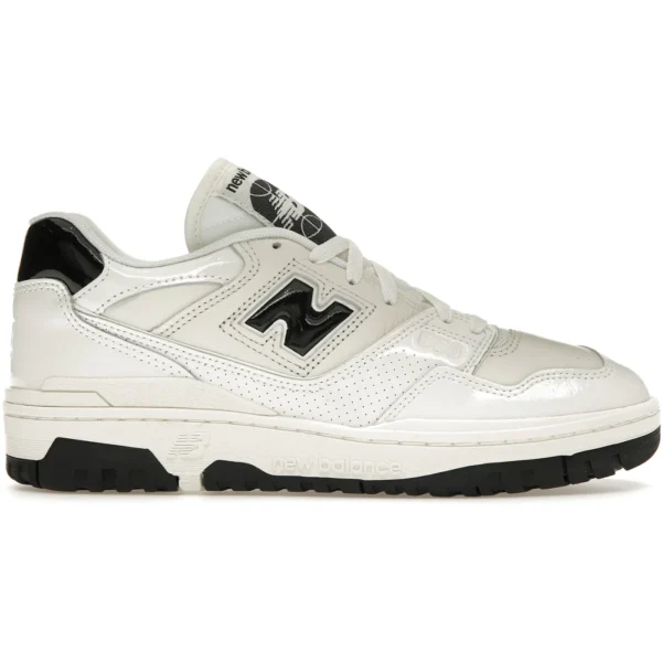 New Balance 550 Sea Salt Black Patent