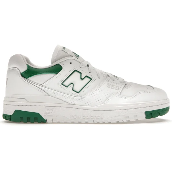New Balance 550 White Classic Green