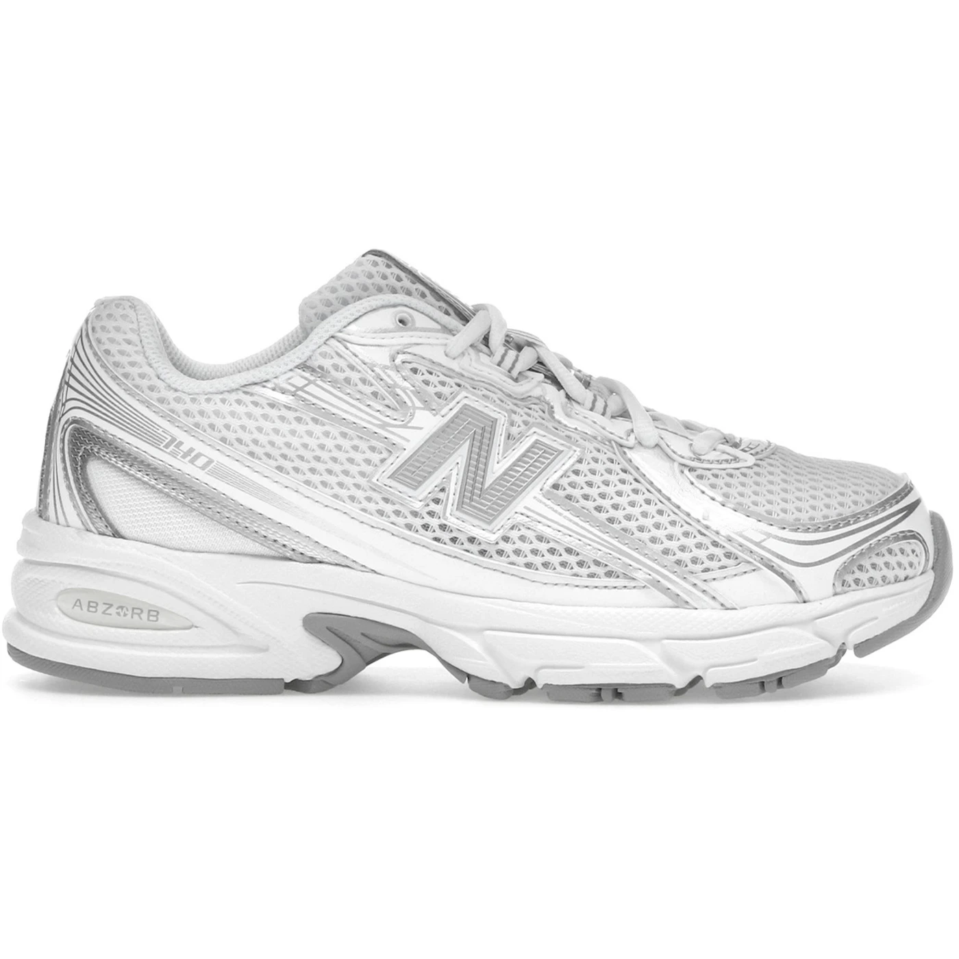 New Balance 740 White Silver Metallic (GS) 1 New Balance 740 White Silver Metallic GS 1