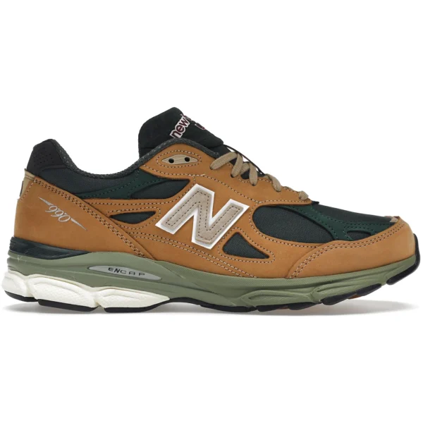 New Balance 990v3 MiUSA Tan Green
