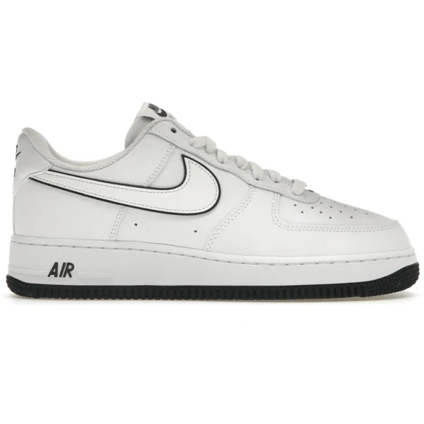 Nike Air Force 1 ’07 Low White Black Outline Swoosh