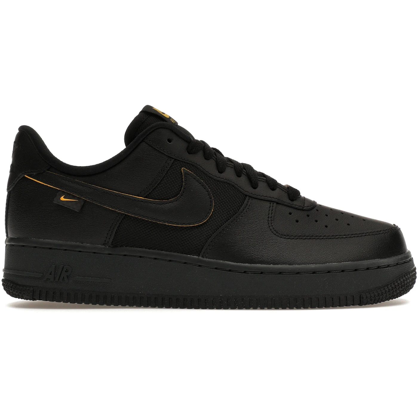 Nike Air Force 1 Low '07 Ballistic Mesh Black University Gold 1 Nike Air Force 1 Low 07 Ballistic Mesh Black University Gold 1