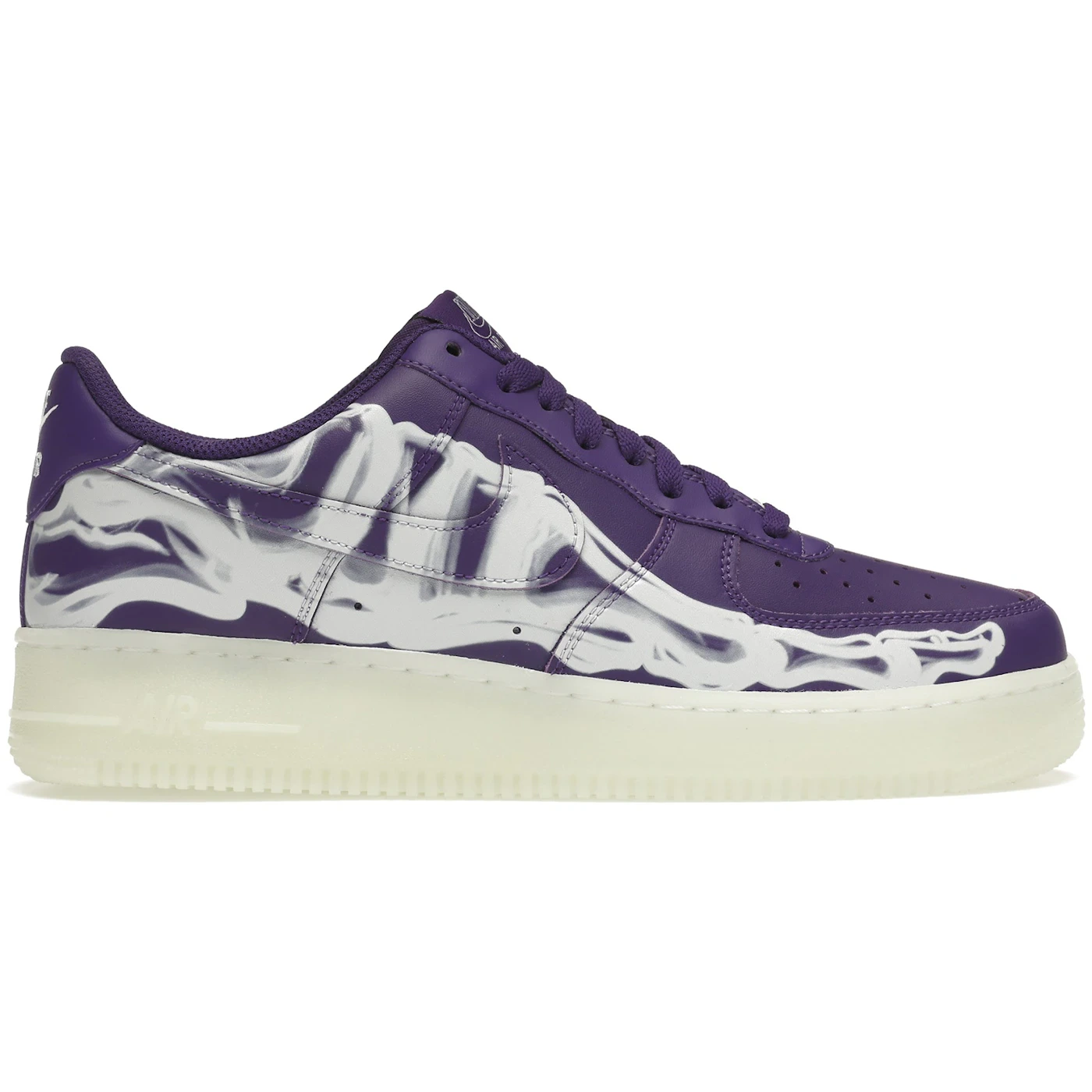 Nike Air Force 1 Low 07 QS Purple Skeleton Halloween 2021 1