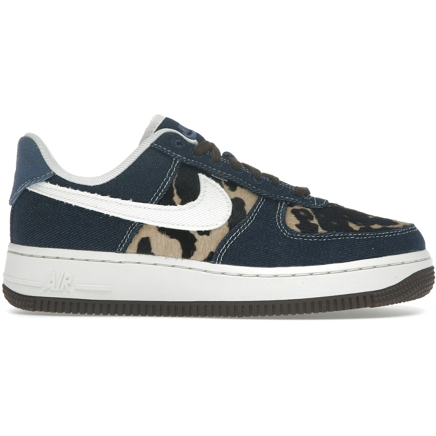 Nike Air Force 1 Low Cheetah Blue Denim (Women's) 2 Nike Air Force 1 Low Cheetah Blue Denim Womens 1