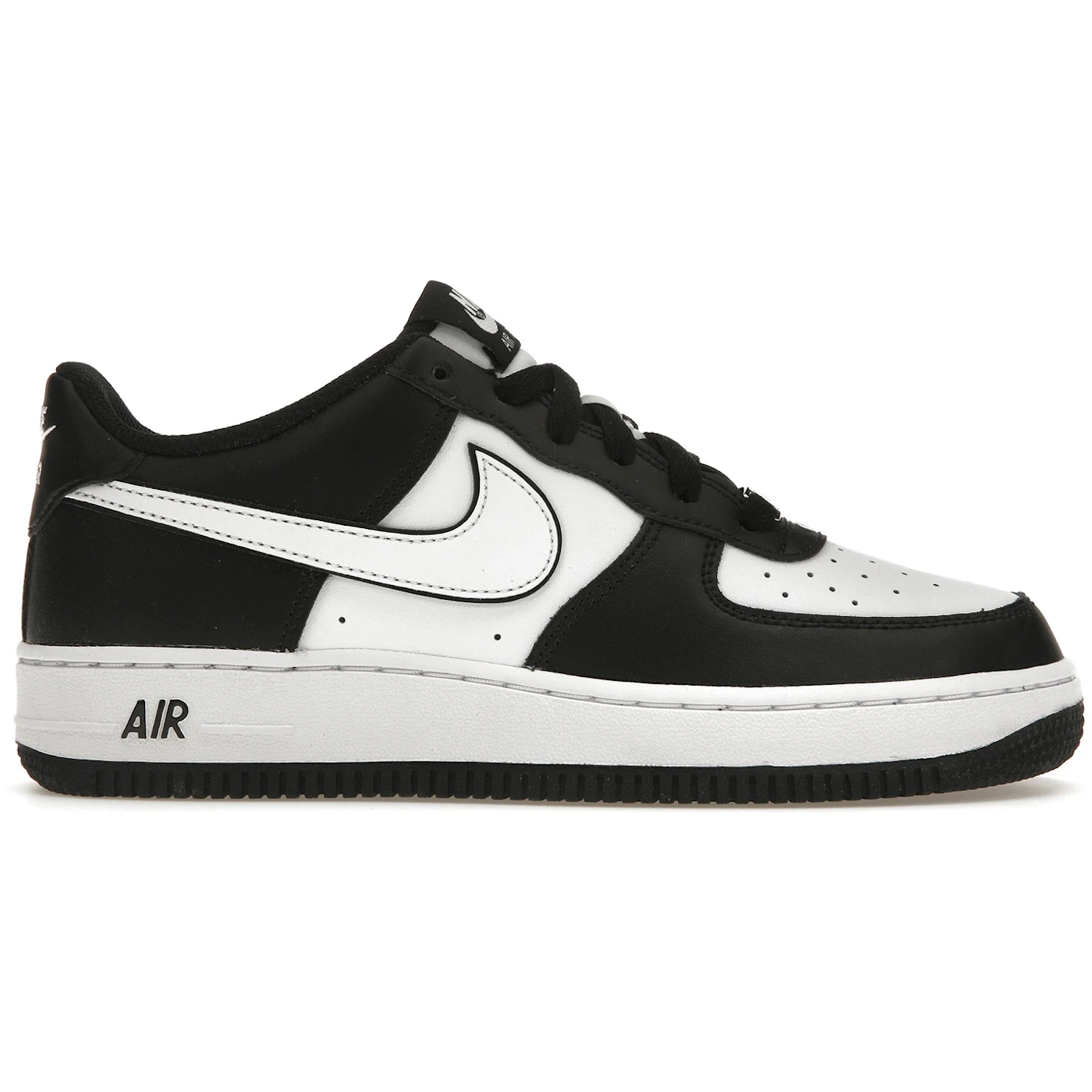 Nike Air Force 1 Low LV8 2 White Swoosh Panda (GS) 3 Nike Air Force 1 Low LV8 2 White Swoosh Panda (GS)