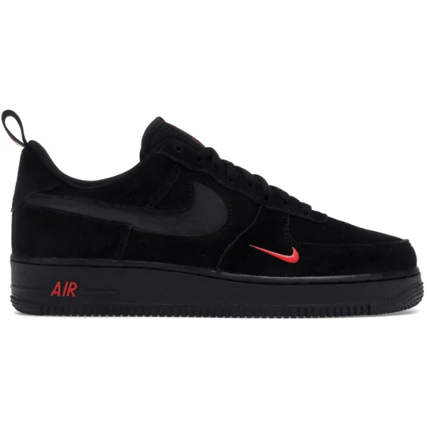 Nike Air Force 1 Low Multi-Swoosh Black Crimson