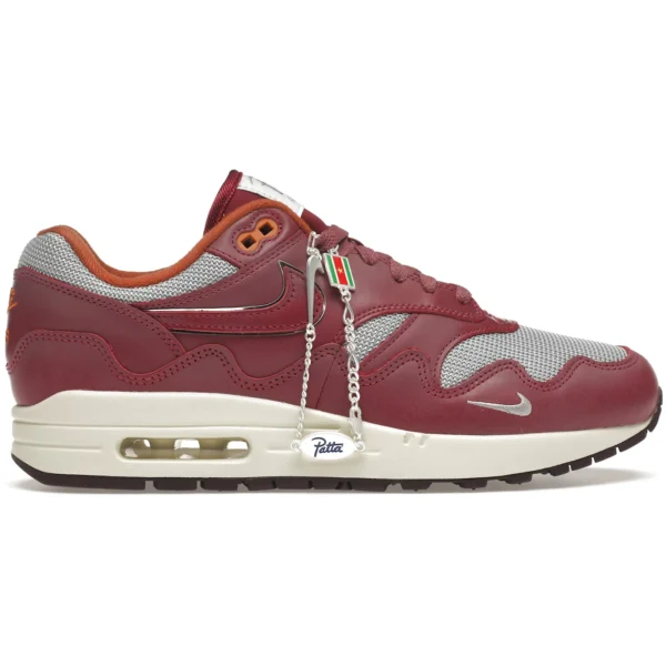 Nike Air Max 1 Patta Waves Rush Maroon (with Bracelet)