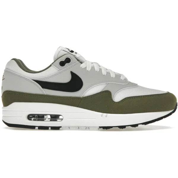 Nike Air Max 1 White Black Medium Olive