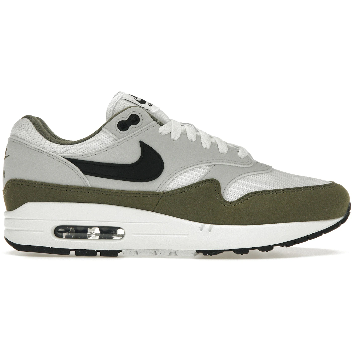 Nike Air Max 1 White Black Medium Olive 1