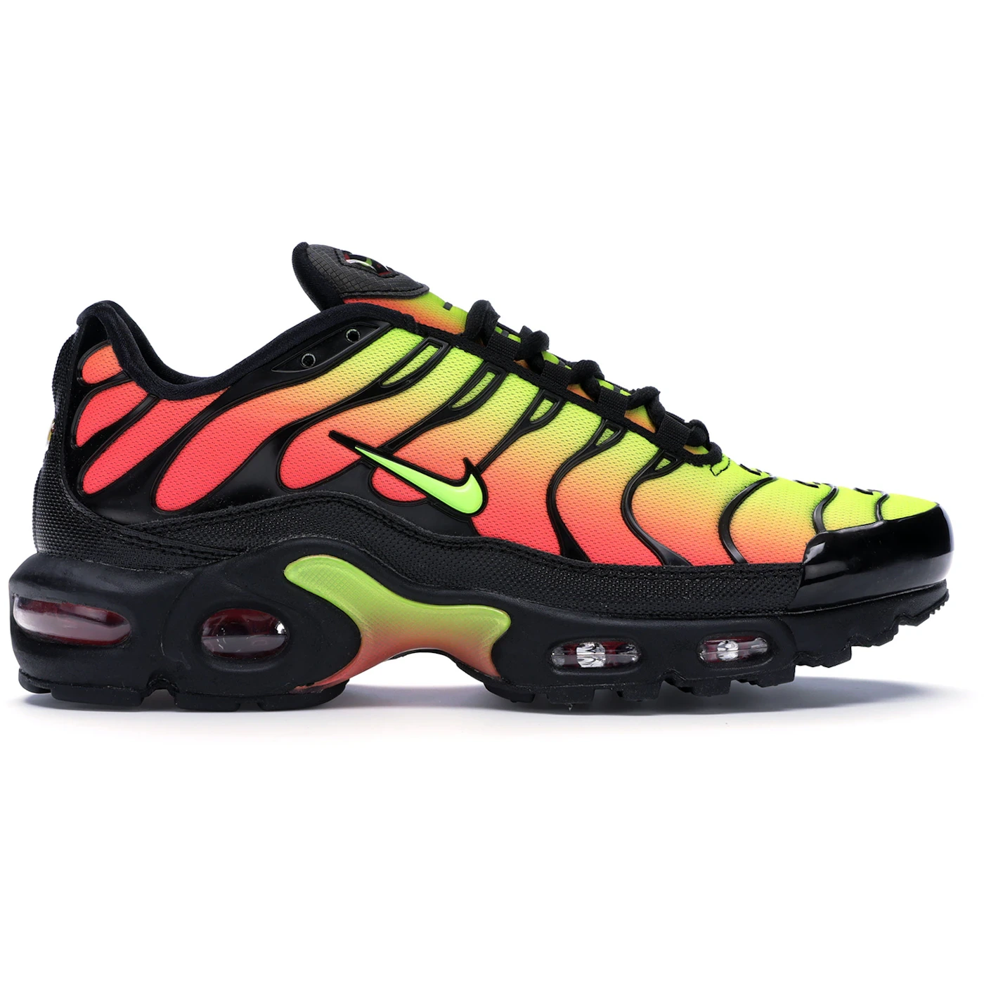 Nike Air Max Plus Black Volt Solar Red (Women's) 1 Nike Air Max Plus Black Volt Solar Red Womens 1