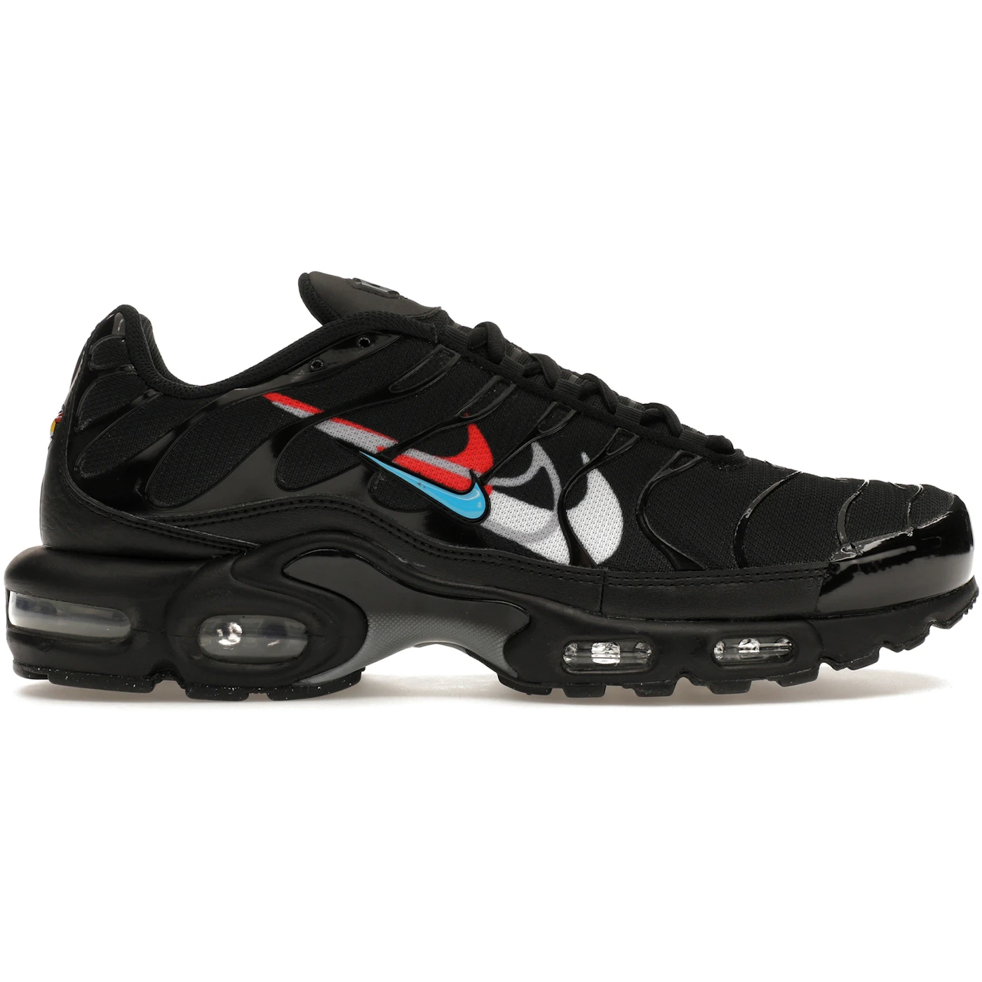Nike Air Max Plus Multi Swoosh Black Crimson 1