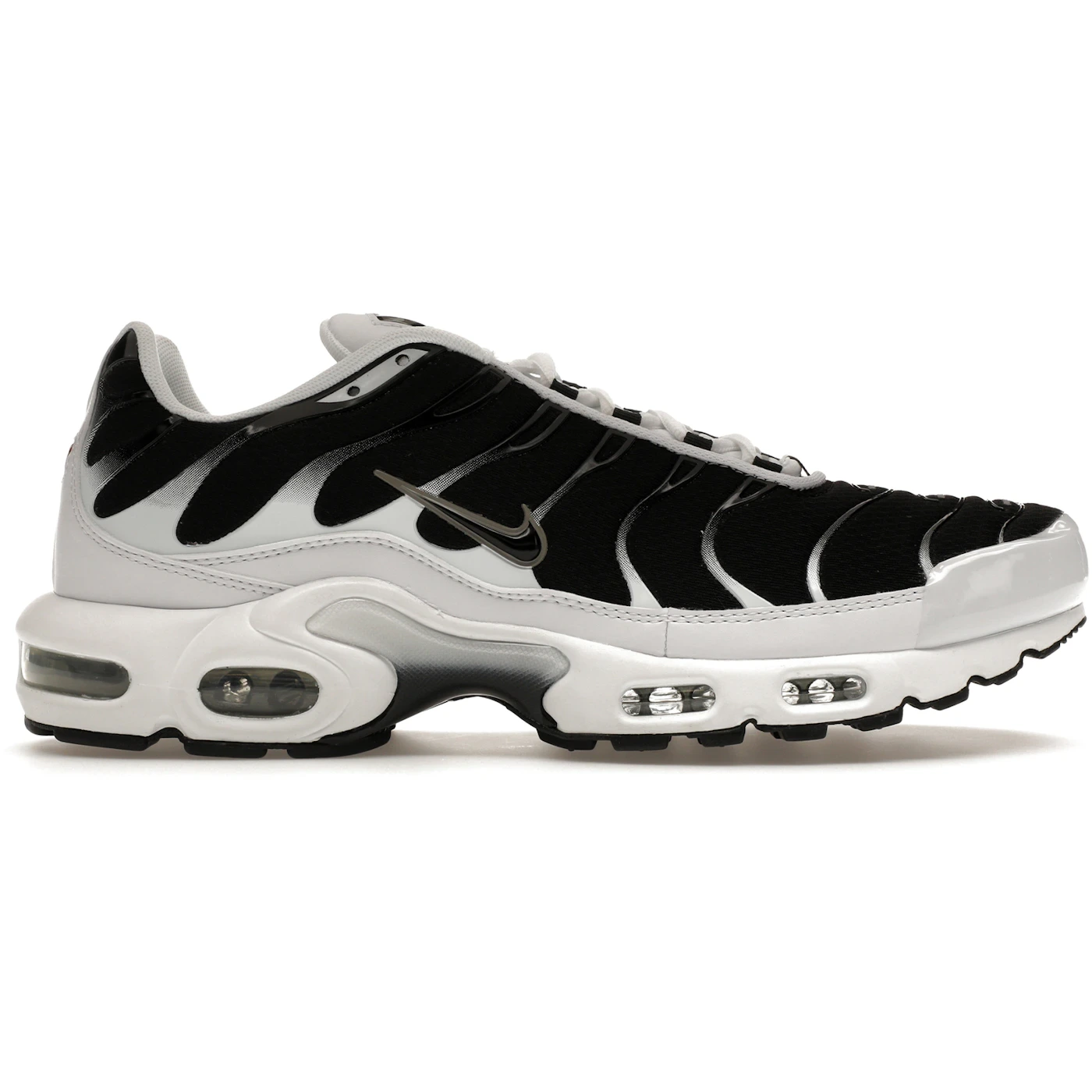 Nike Air Max Plus White Black Metallic Pewter 1