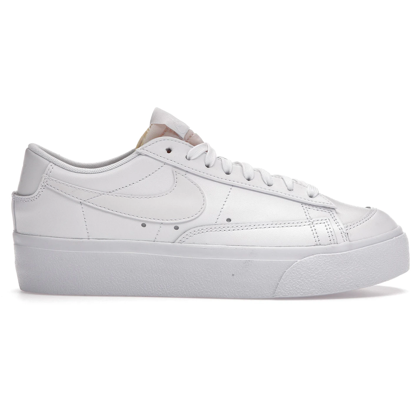 Nike Blazer Low Platform Triple White (Women's) 1 Nike Blazer Low Platform Triple White Womens 1
