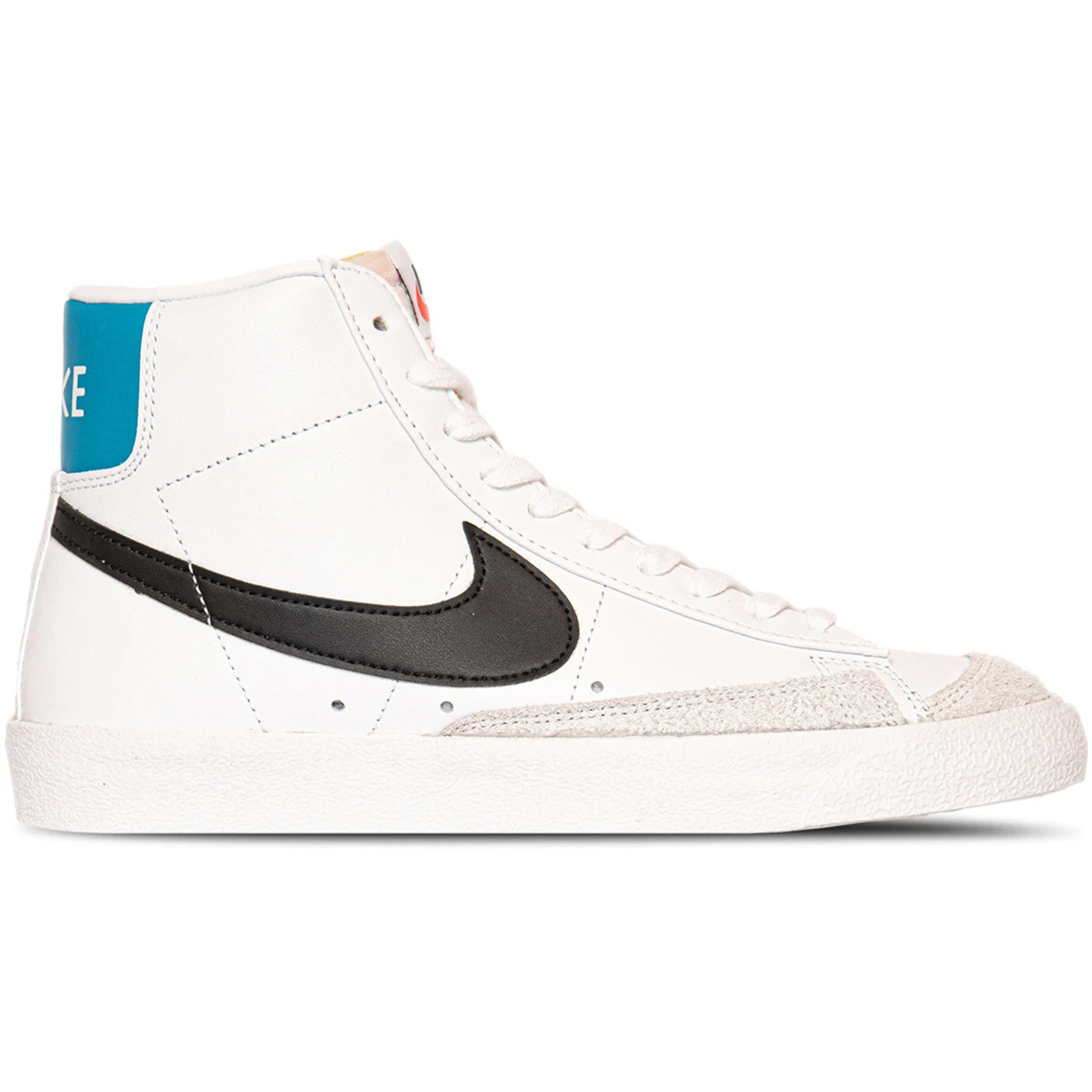 Nike Blazer Mid 77 Vintage White Blue Lightning Black 2 Nike Blazer Mid 77 Vintage White Blue Lightning Black 1