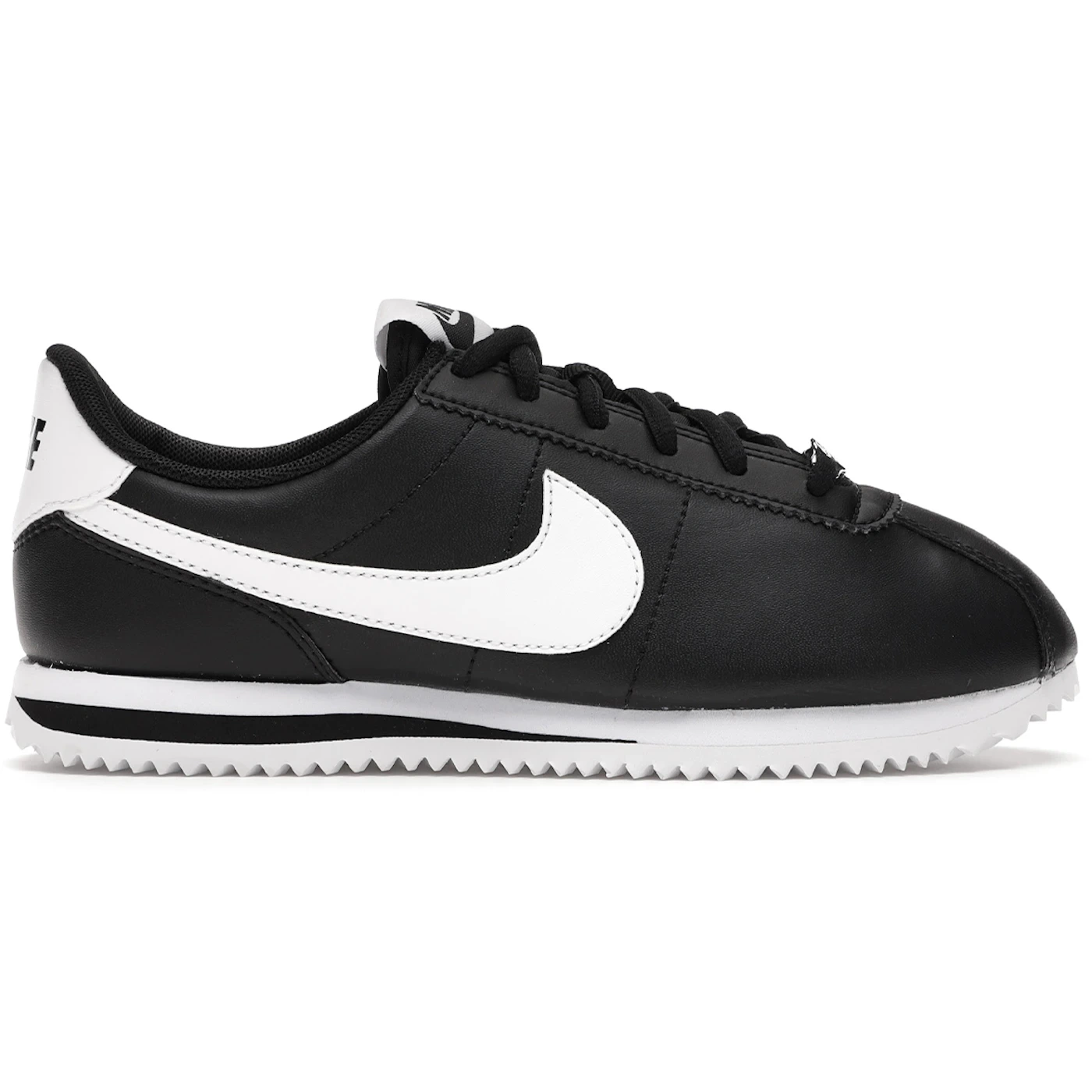 Nike Cortez Basic Leather Black White (GS) 2 Nike Cortez Basic Leather Black White GS 1