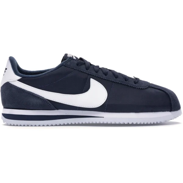 Nike Cortez Basic Nylon Obsidian White-Metallic Silver
