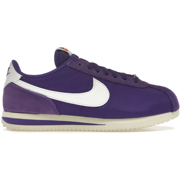 Nike Cortez Textile Field Purple Alabaster Safety Orange Summit White (Women’s)
