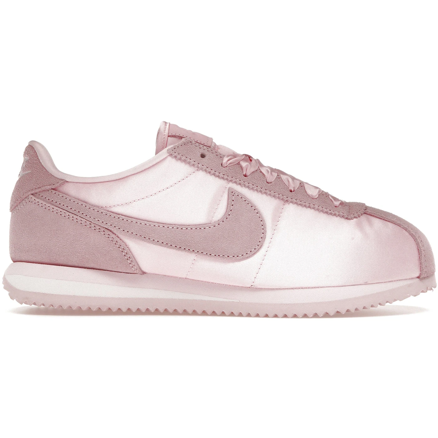 Nike Cortez Textile Satin Soft Pink Womens 1