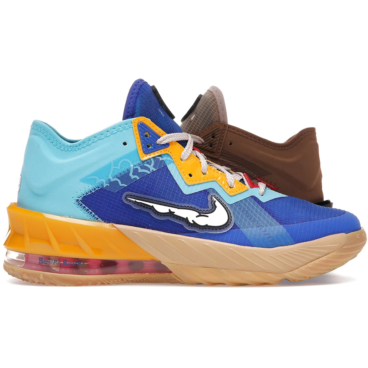 Nike LeBron 18 Low Wile E. vs Roadrunner Space Jam GS 1