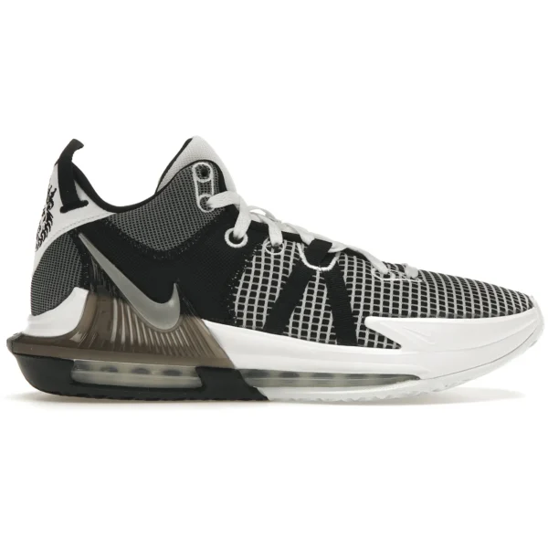 Nike LeBron Witness 7 White Black Metallic Silver