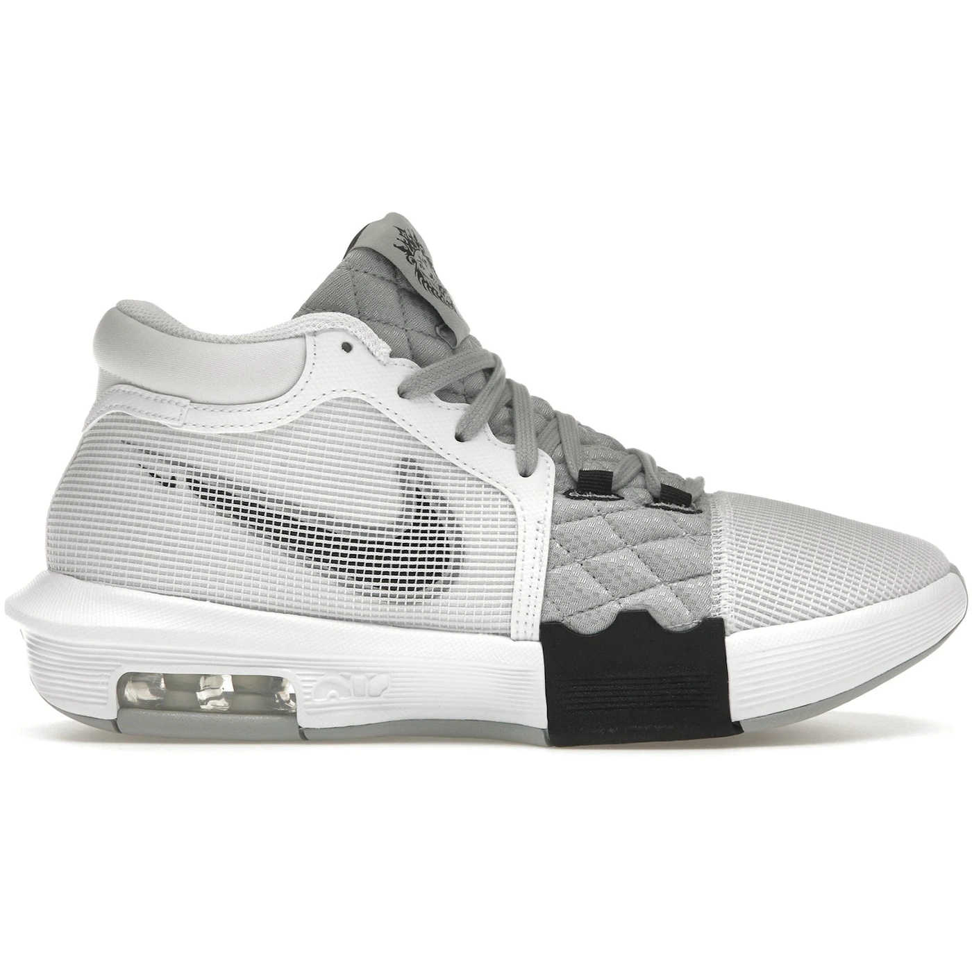 Nike LeBron Witness 8 White Light Smoke Grey 1
