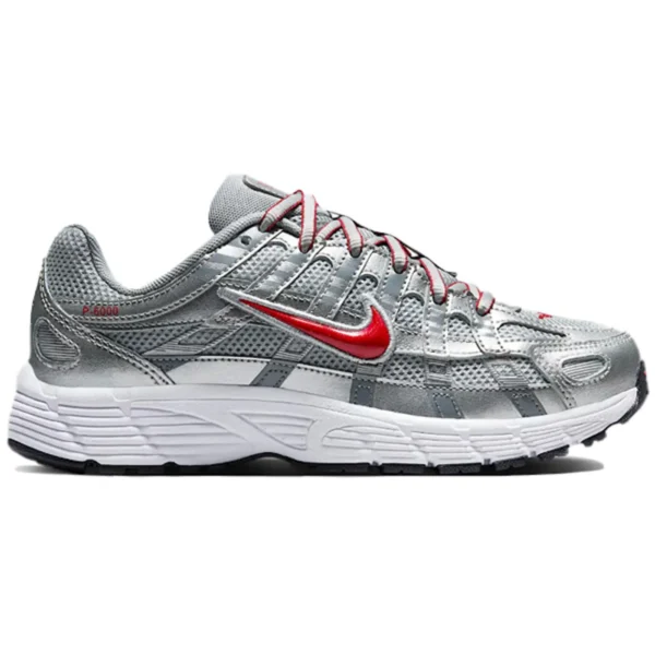 Nike P-6000 Metalic Silver Cool Red (GS)