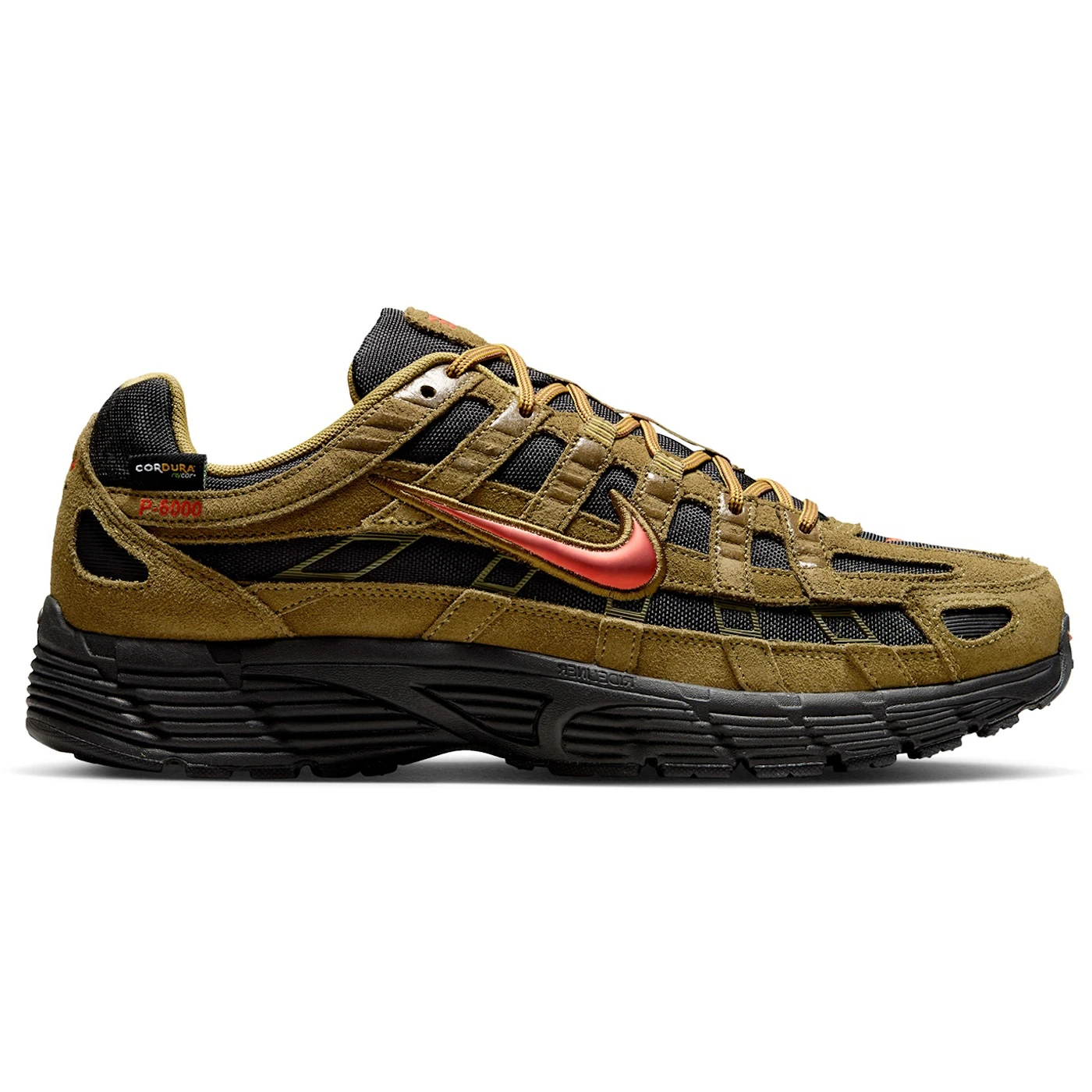 Nike P-6000 Premium Cordura Olive Flak Black Picante Red