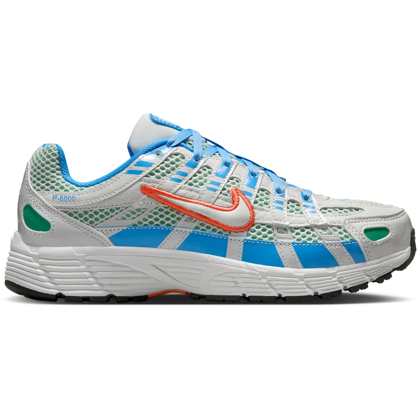 Nike P 6000 Summit White University Blue Stadium Green Magic Ember GS 1