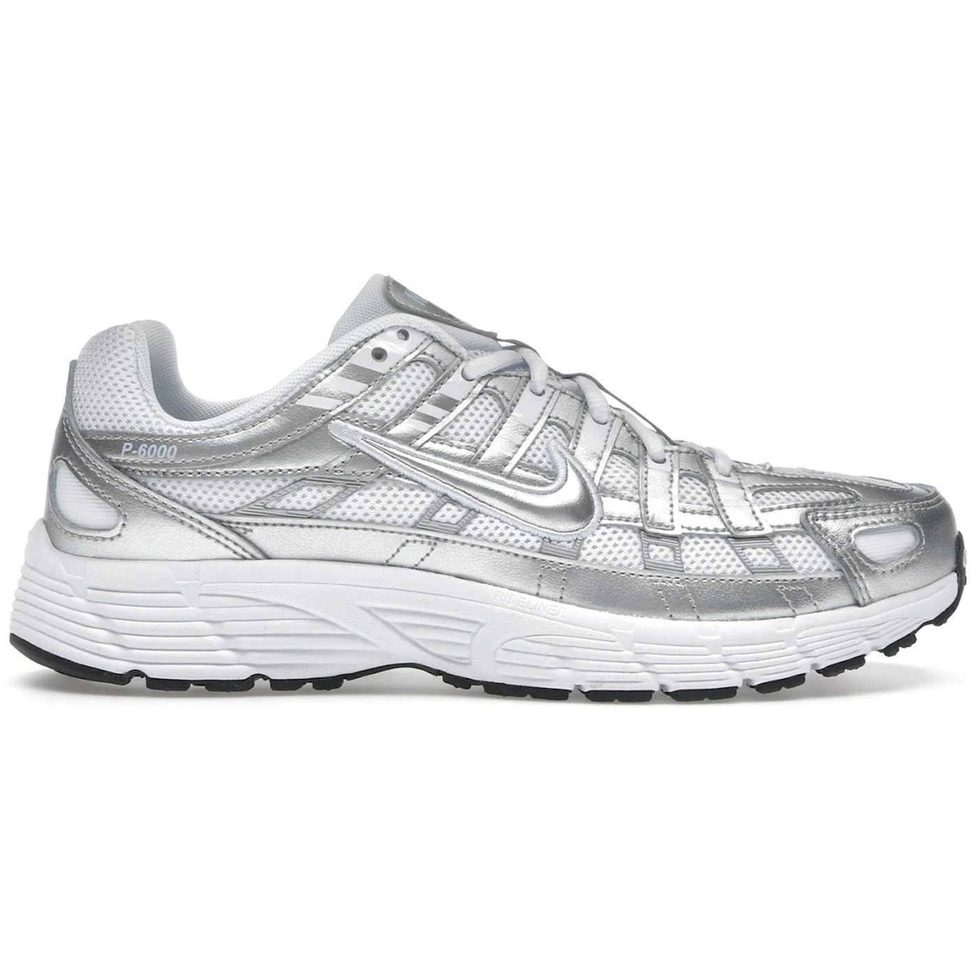 Nike P 6000 White Metallic Silver GS 1