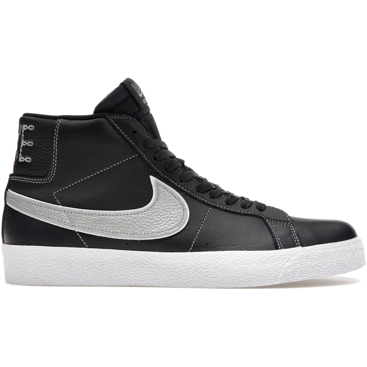 Nike SB Zoom Blazer Mid Mason Silva Dark Obsidian Metallic Silver 2 Nike SB Zoom Blazer Mid Mason Silva Dark Obsidian Metallic Silver 1