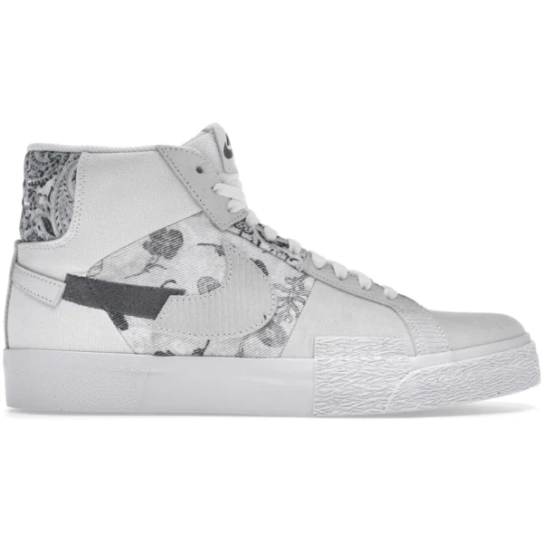 Nike SB Zoom Blazer Mid Premium Floral White Grey