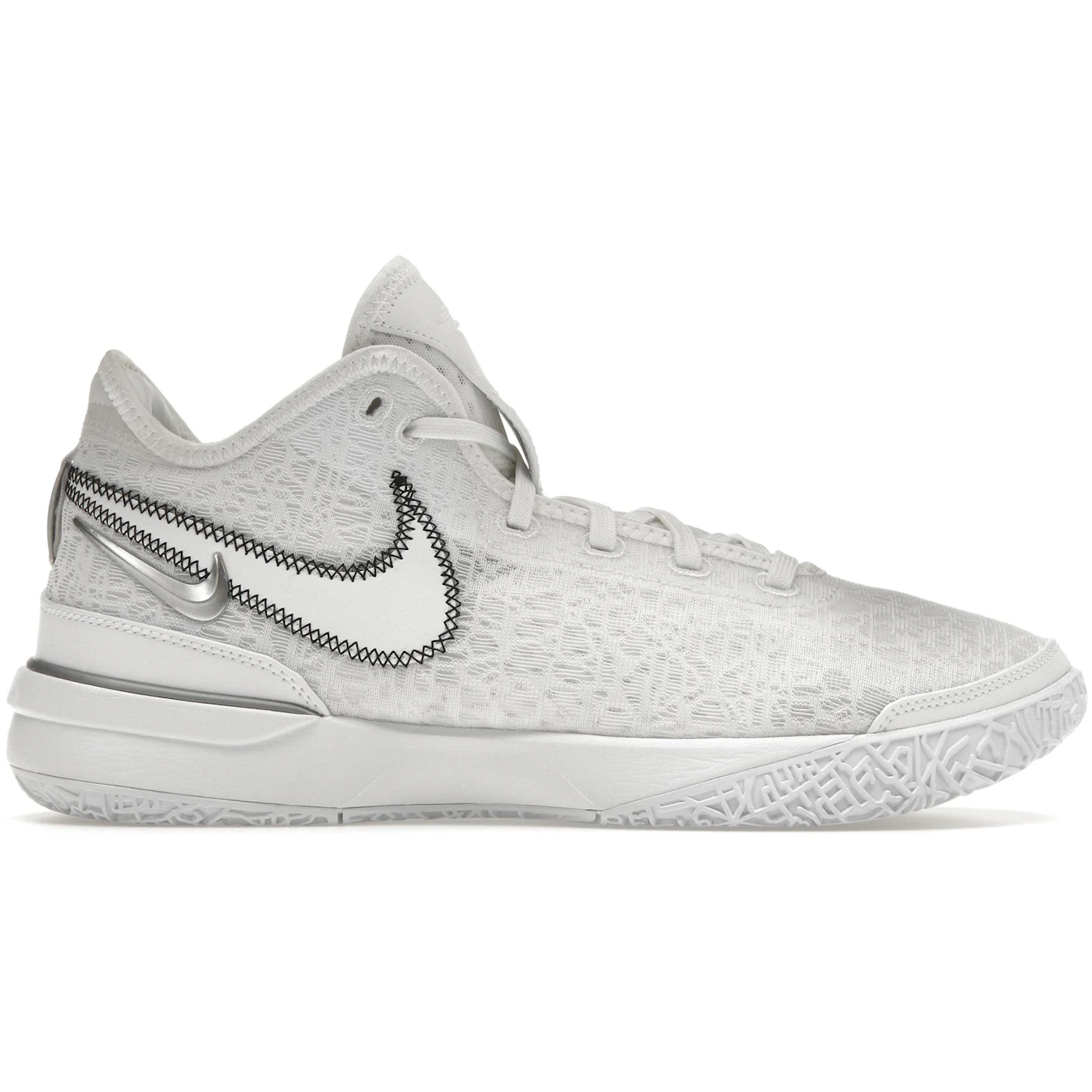 Nike Zoom LeBron NXXT Gen White Metallic Silver 1