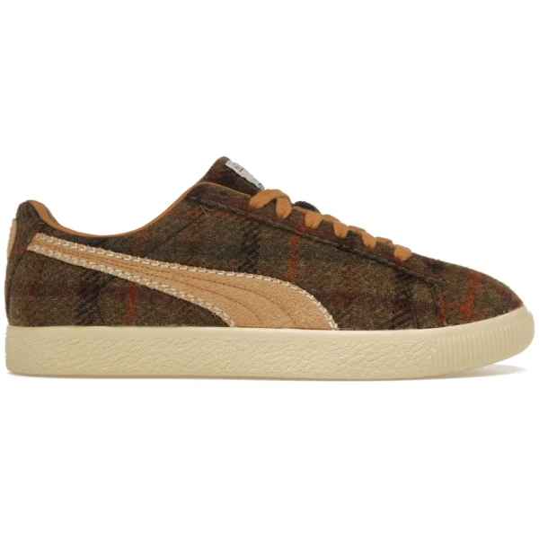 Puma Clyde Harris Tweed Chamomile Caramel Latte