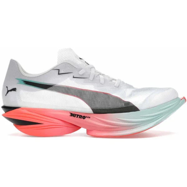 Puma Fast-R Nitro Elite 3 White Glowing Red Mint