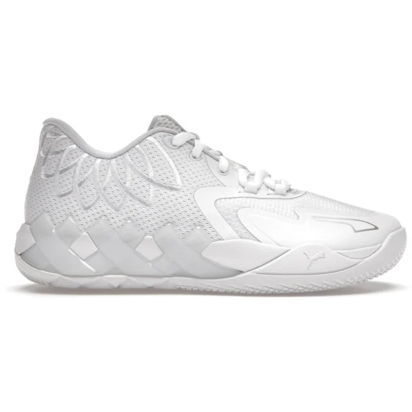 Puma LaMelo Ball MB.01 White Silver (GS)