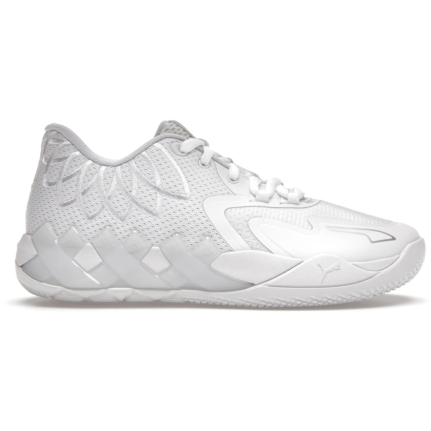 Puma LaMelo Ball MB.01 White Silver GS 1