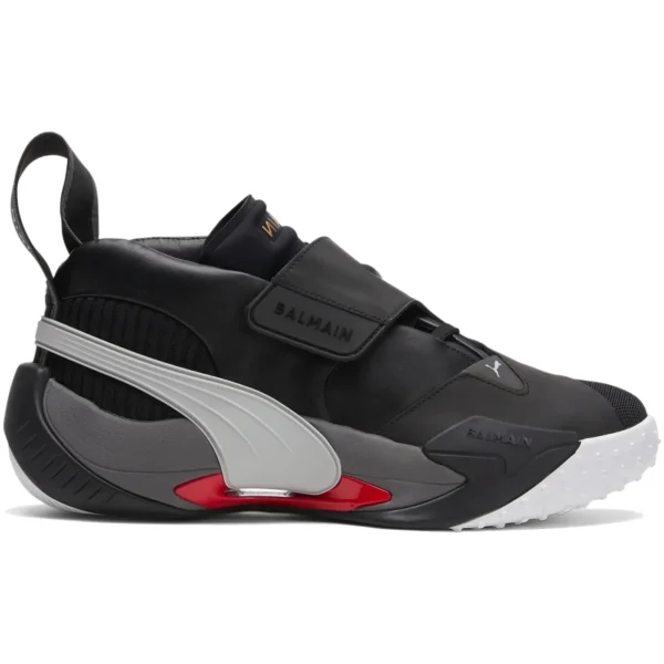 Puma x Balmain Court Black High Risk Red