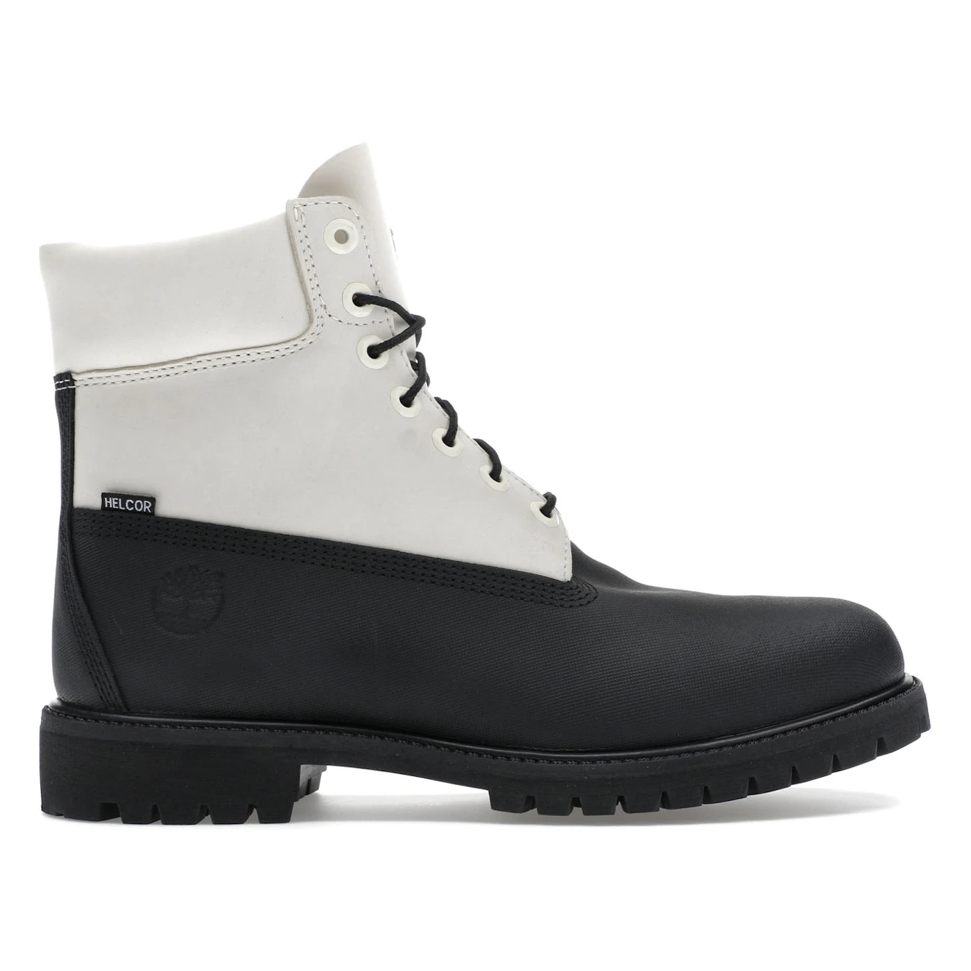 Timberland 6" Ski School Premium Waterproof Boot Black Helcor Leather White 3 Timberland 6" Ski School Premium Waterproof Boot Black Helcor Leather White