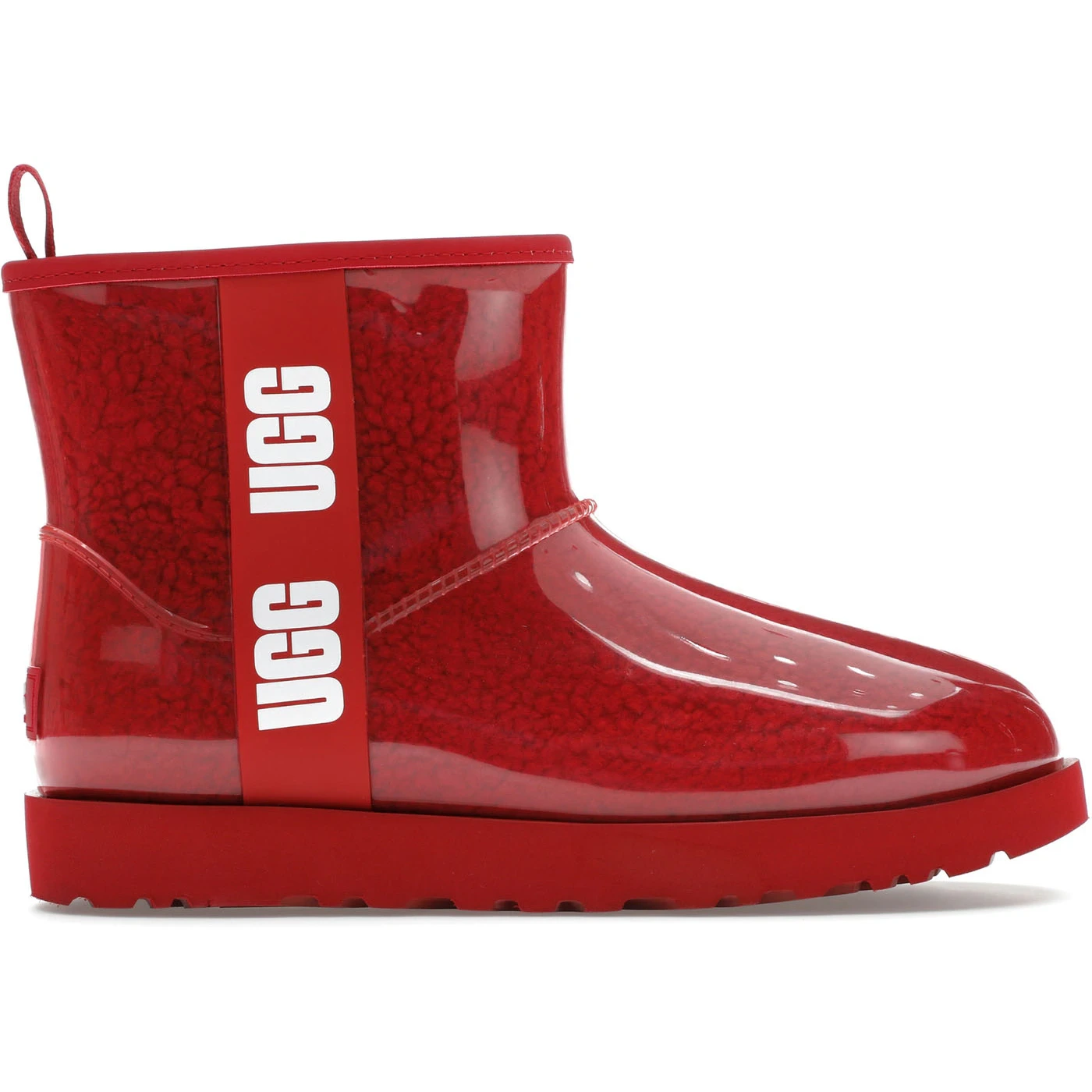UGG Classic Clear Mini Boot Samba Red Womens 1